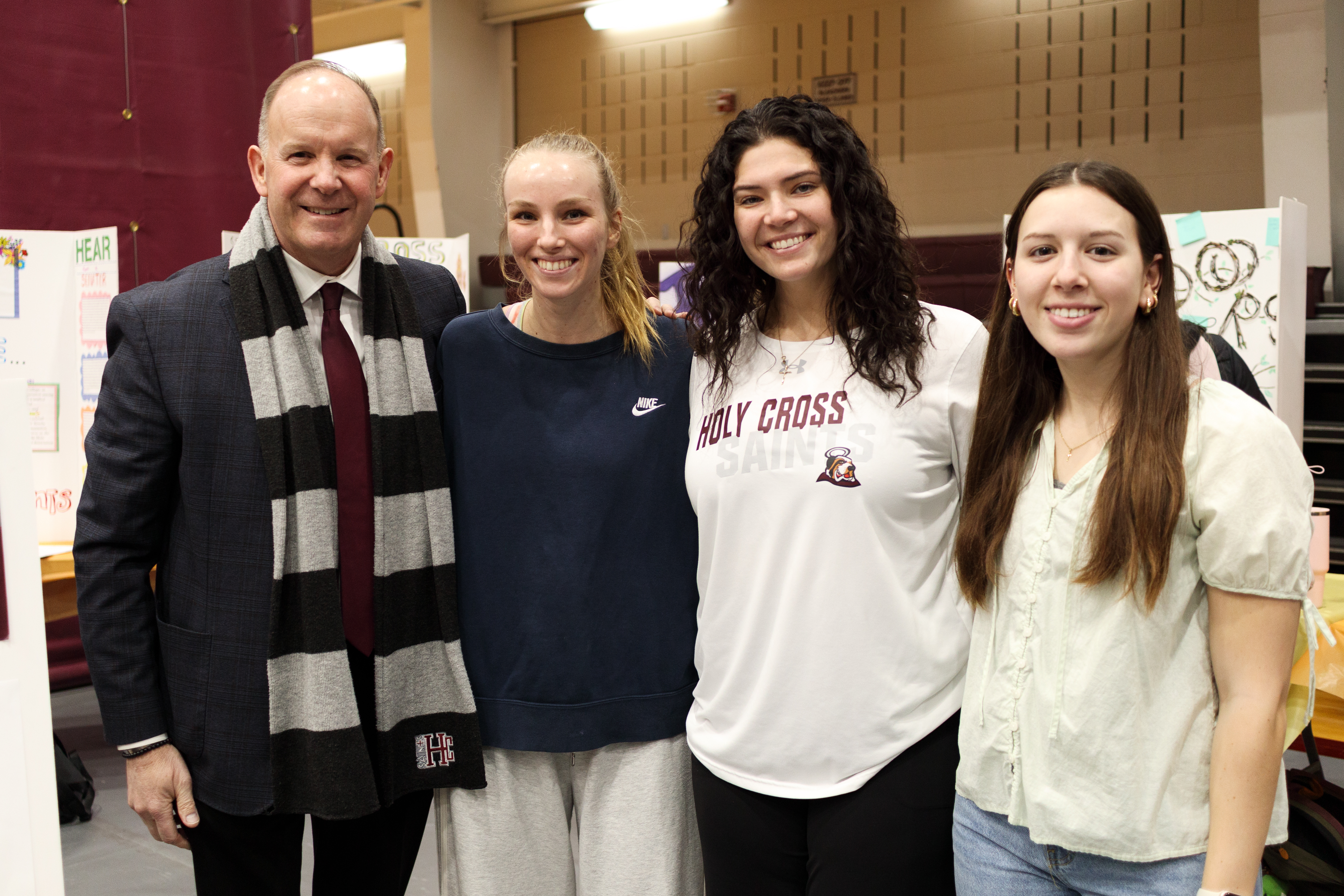 Students and staff at the Wellness Fair
